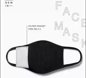 Cotton Mask with filter Pocket
