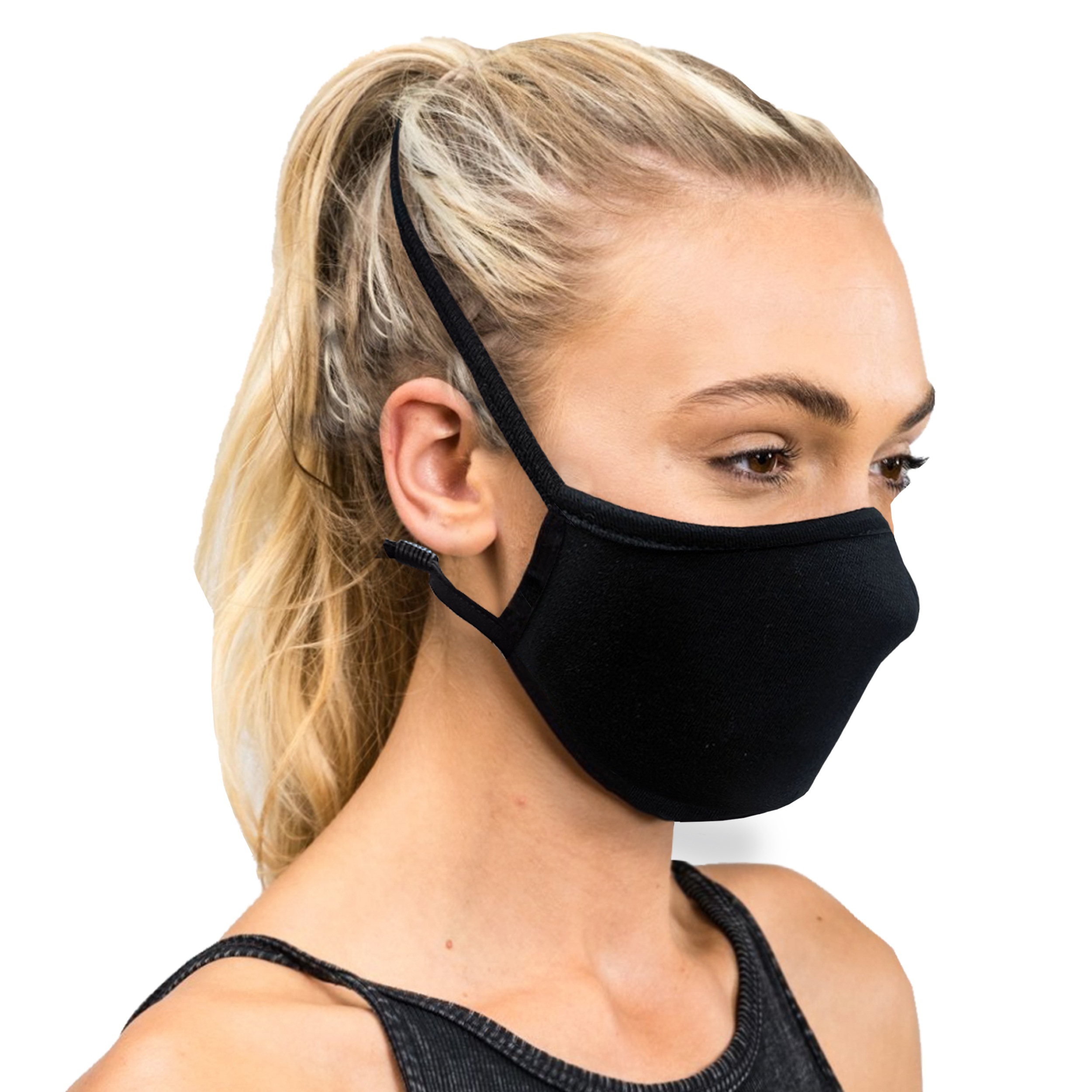4-pc Mask Straps Holders for Back of Head or Neck with Adjustable Stopper for Unisex Adult Kids Assorted