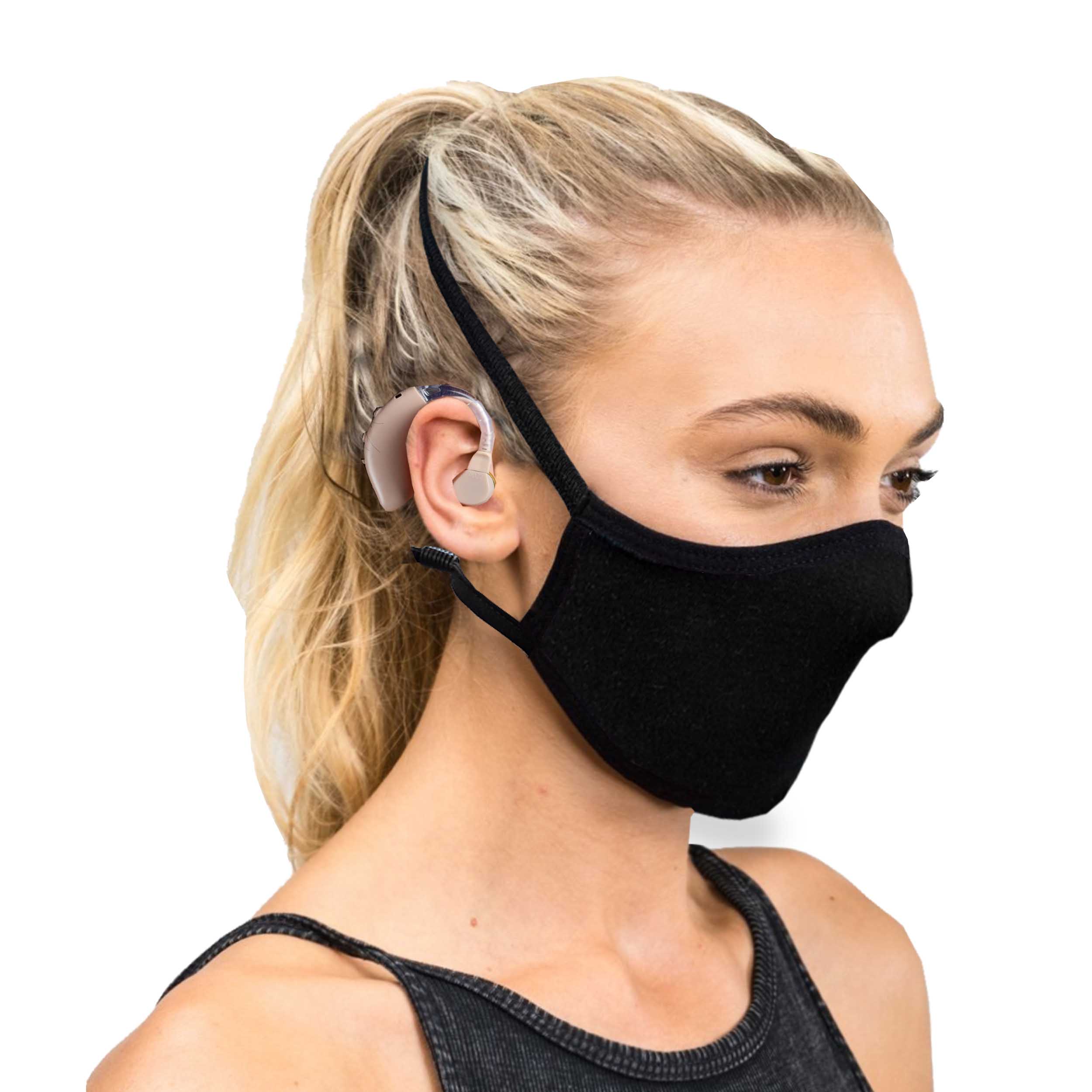 face mask with hearing aids