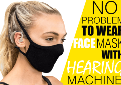 Hearing aids with face mask